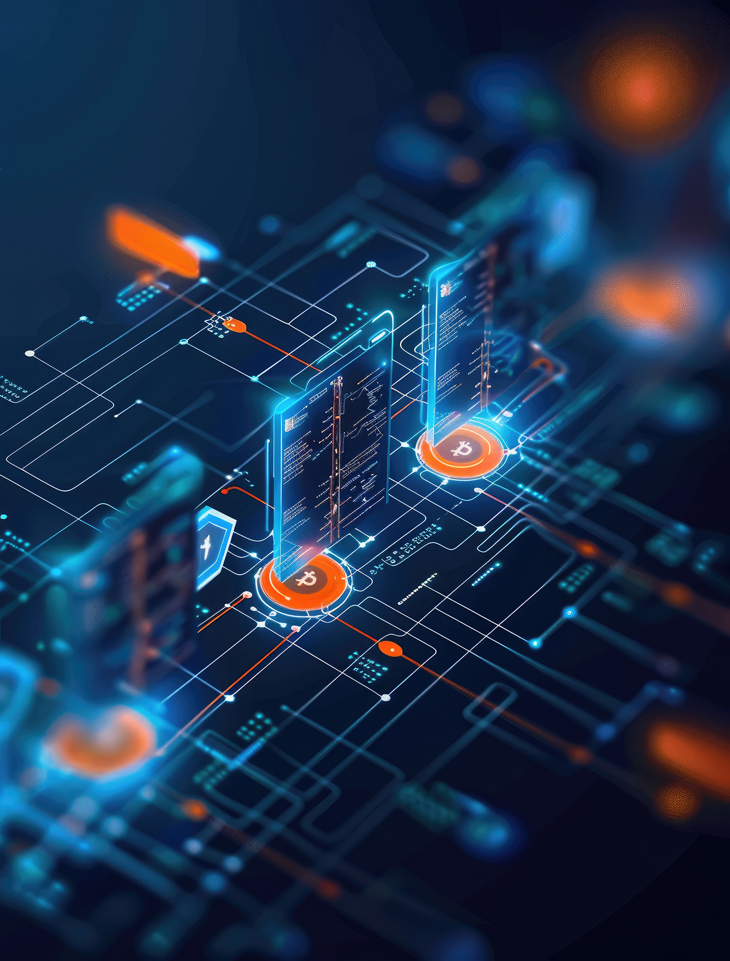 3d rendering blockchain technology